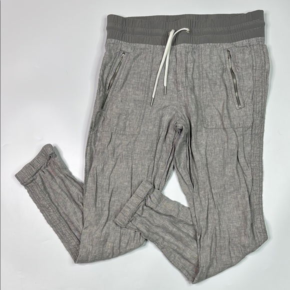 Athleta 405720 Cabo Linen Jogger Pants Size 6 - Picture 1 of 11
